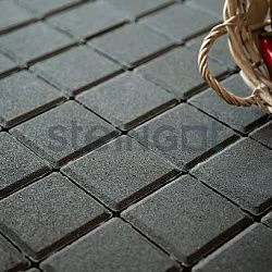 Тротуарная плитка Квадрат 100*100 Черный (верхний прокрас) Steingot 60 мм