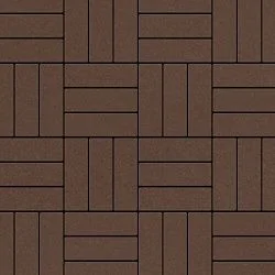 Тротуарная плитка Паркет Коричневый Гладкая SteinRus 60 мм