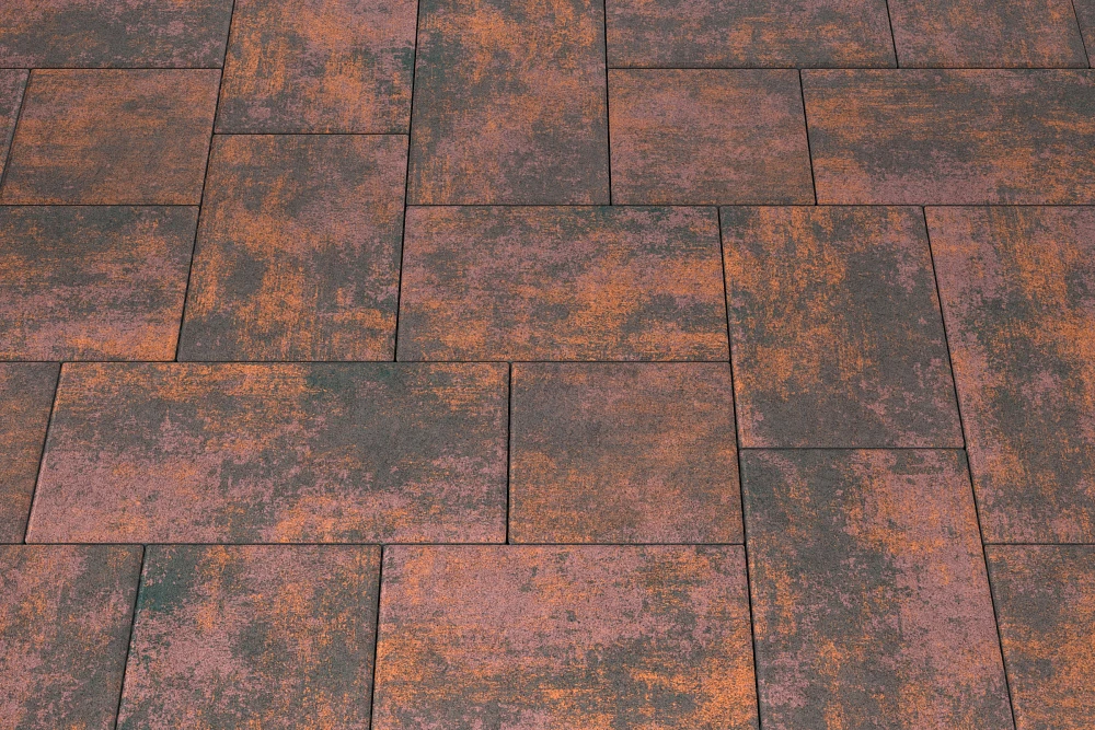 Тротуарная плитка Мозаика XL Браун Stellard 60 мм