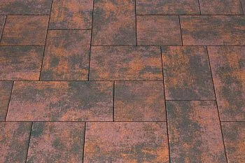 Тротуарная плитка Мозаика XL Браун Stellard 60 мм