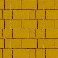 Плитка тротуарная Новый город Желтый Гладкая SteinRus 40 мм