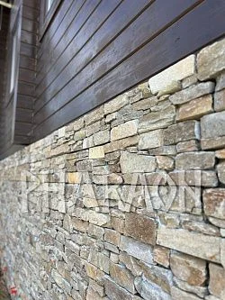 3D панель из натурального камня Кварцит Мультиколор Грубый камень Pharaon