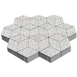 Тротуарная плитка Полярная звезда Эльтон Backwash SteinRus 80 мм