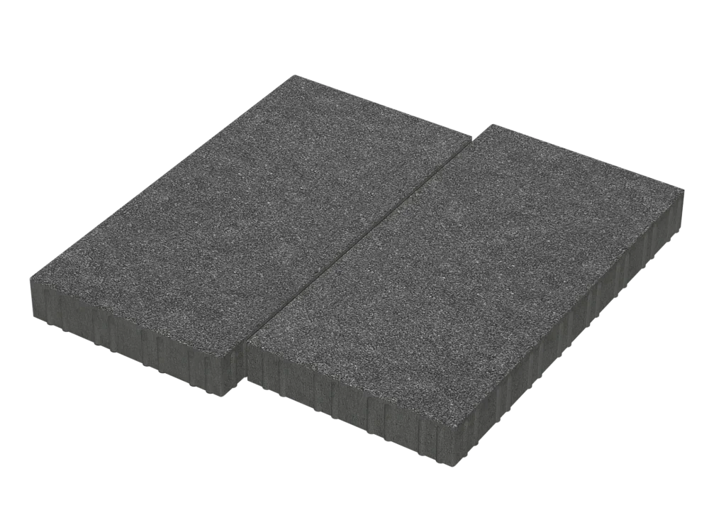 Тротуарная плитка Мега Черный агат Stellard 80 мм