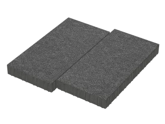 Тротуарная плитка Мега Черный агат Stellard 80 мм