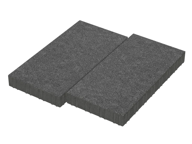 Тротуарная плитка Мега Черный агат Stellard 80 мм