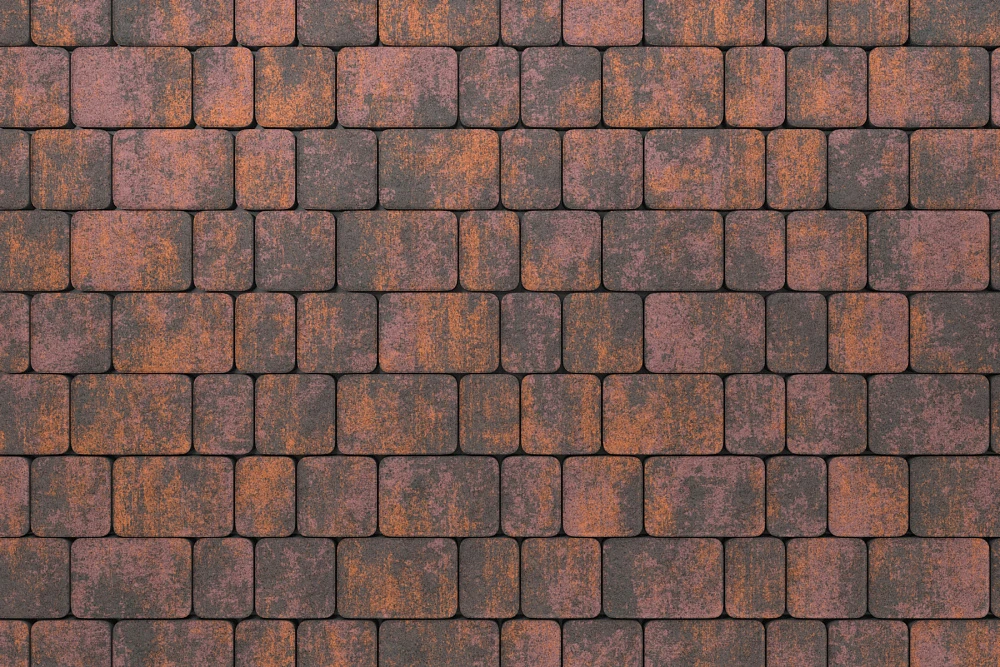 Тротуарная плитка Старый город Браун Stellard 40 мм