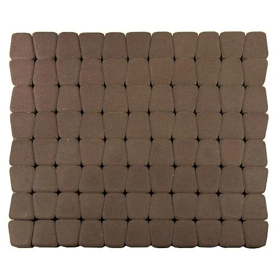 Тротуарная плитка Классико круговая, Коричневый BRAER 60 мм