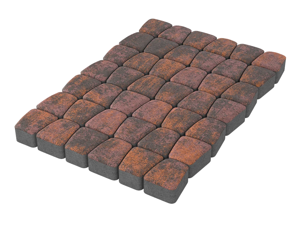 Тротуарная плитка Классико Браун Stellard 60 мм