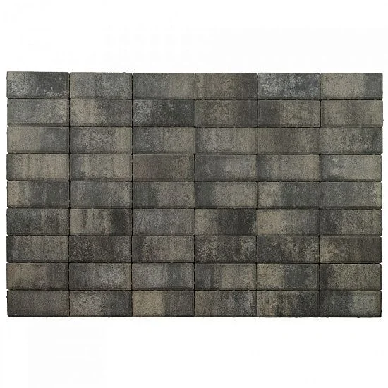 Тротуарная плитка Прямоугольник, Вечер BRAER 60 мм