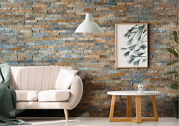 3D панель из натурального камня Кварцит Мультиколор Классик Pharaon