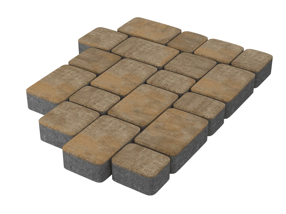 Тротуарная плитка Старый город Голден Stellard 40 мм