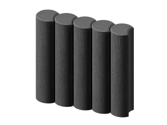 Палисад круглый черный Stellard