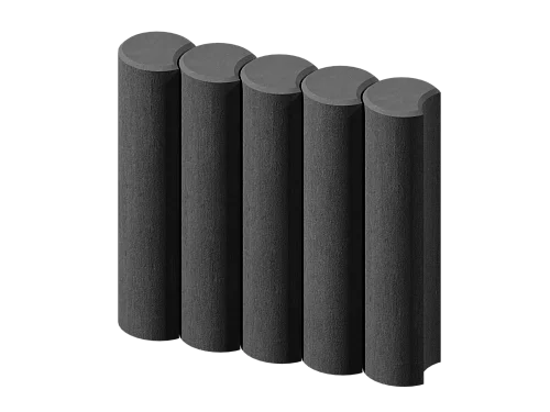 Палисад круглый черный Stellard