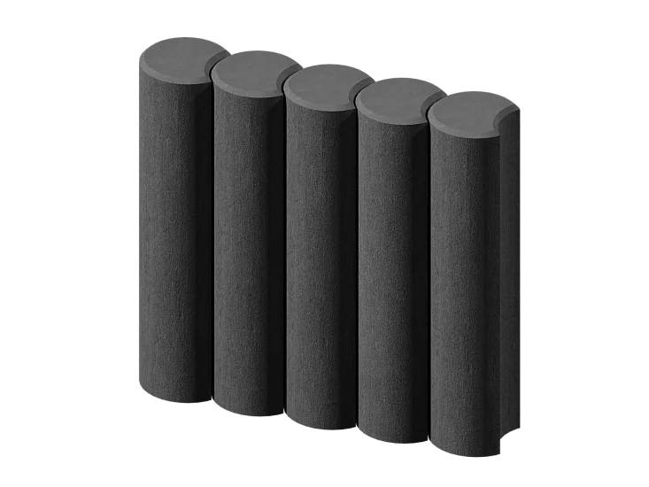 Палисад круглый черный Stellard