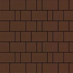 Тротуарная плитка БельпассоКоричневый Гладкая SteinRus 60 мм