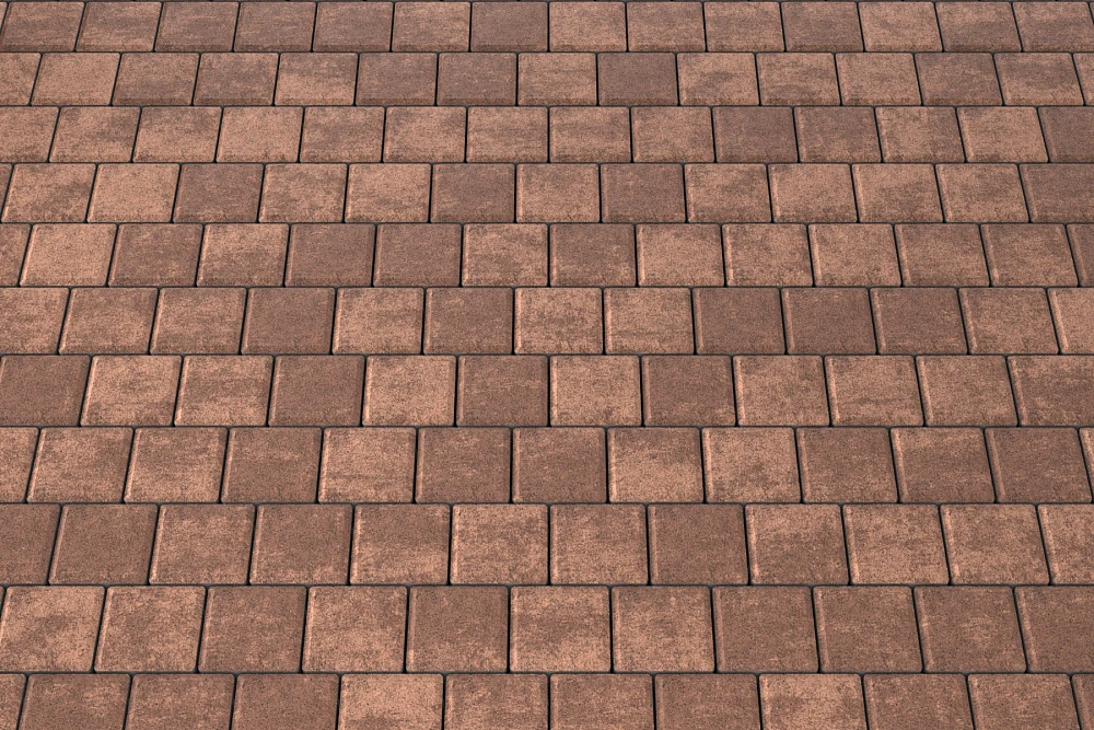 Тротуарная плитка Квадрат 10х10 Мокко Stellard 60 мм