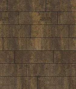 Тротуарная плитка ПРЯМОУГОЛЬНИК 750х250 Листопад гладкий Мокко Б.12.П.8 Выбор 80 мм