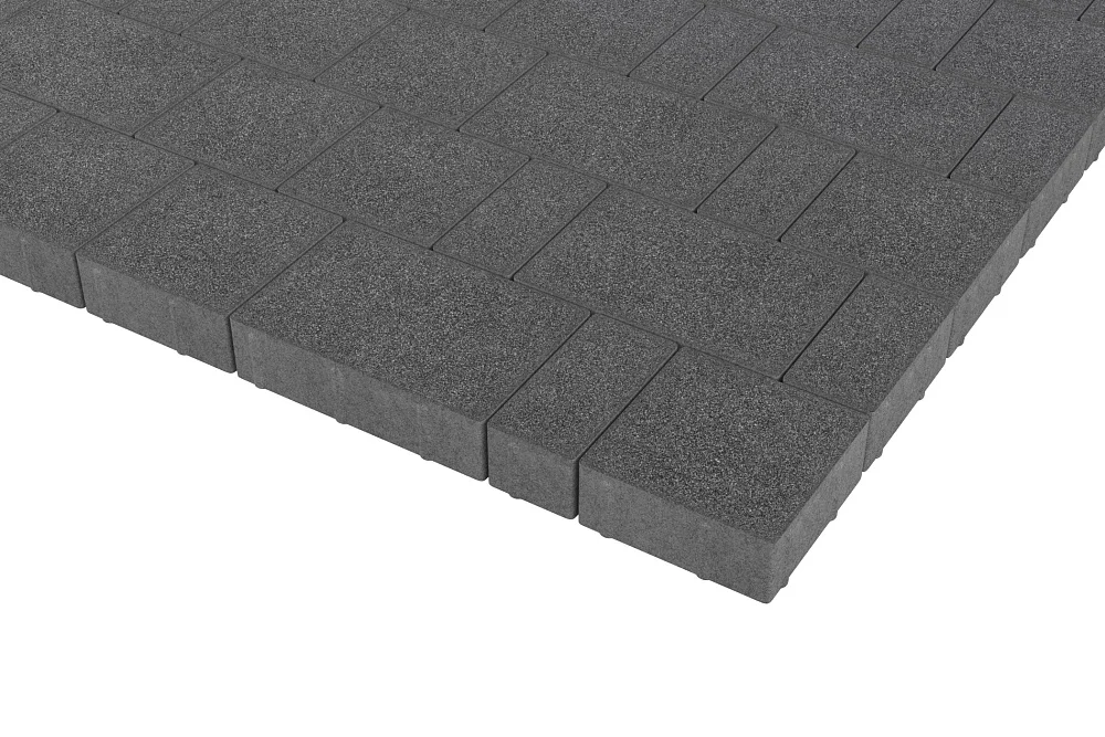 Тротуарная плитка Новый город Черный агат Stellard 60 мм