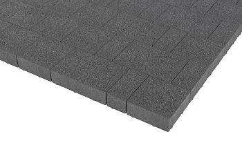 Тротуарная плитка Новый город Черный агат Stellard 60 мм