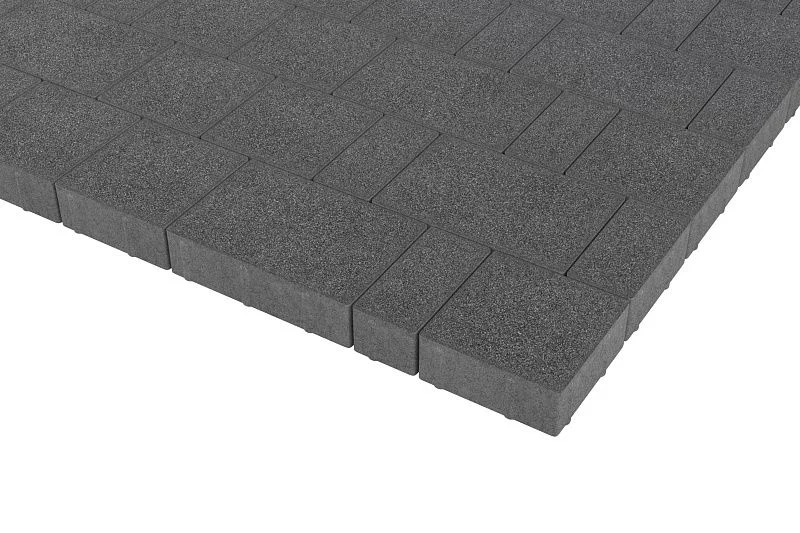 Тротуарная плитка Новый город Черный агат Stellard 60 мм