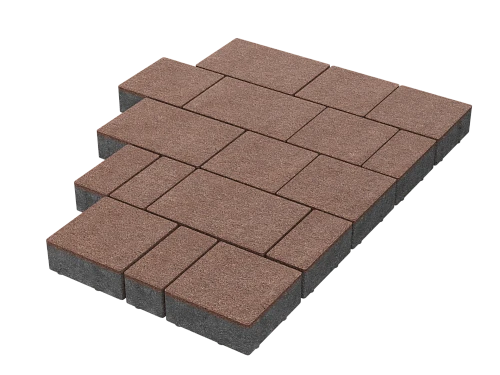 Тротуарная плитка Новый город Черный Stellard 40 мм