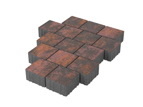 Тротуарная плитка Квадрат 15х15 Каньон Stellard 80 мм