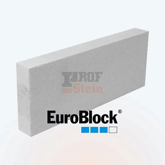 Блок газобетонный перегородочный 600х300х100 D600 В3,5 EuroBlock Воронеж