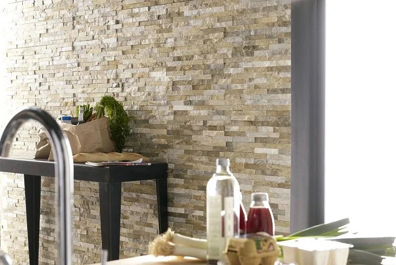 3D панель из натурального камня Сланец Бежевый Классик Pharaon