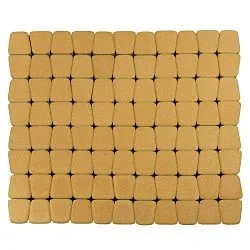 Тротуарная плитка Классико круговая, Медовый BRAER 60 мм