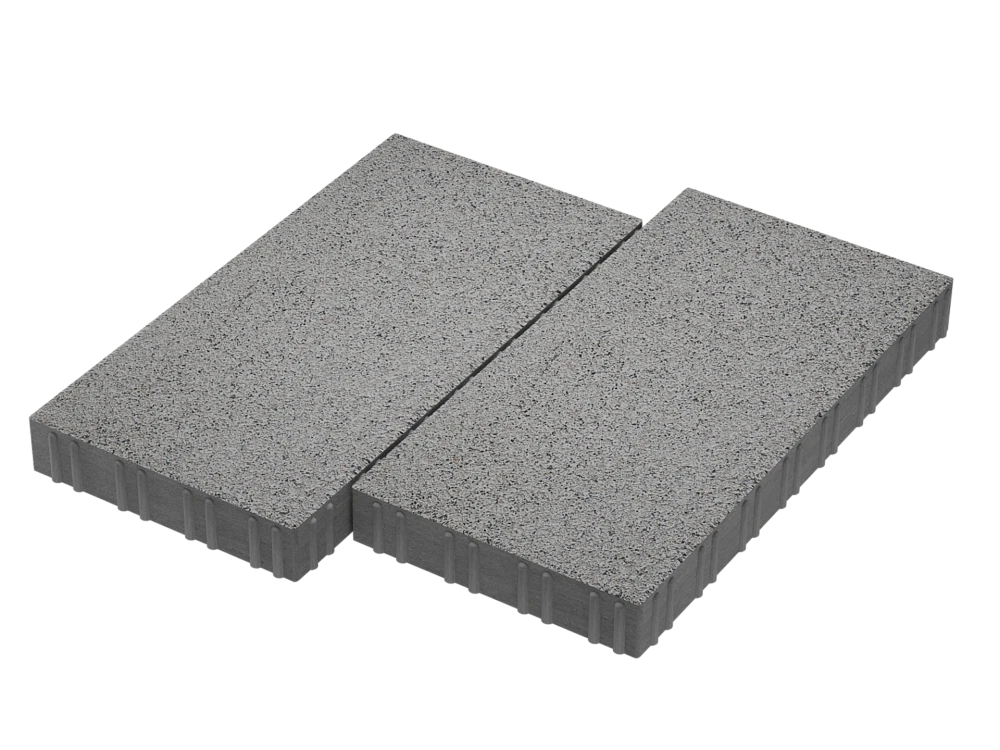 Тротуарная плитка Мега Белый мрамор Stellard 80 мм