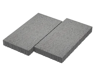 Тротуарная плитка Мега Белый мрамор Stellard 80 мм