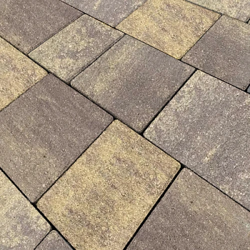 Тротуарная плитка КОЛОР МИКС №3 Малахит НОВЫЙ ГОРОД 1НГ4Ф Нобетек 40 мм