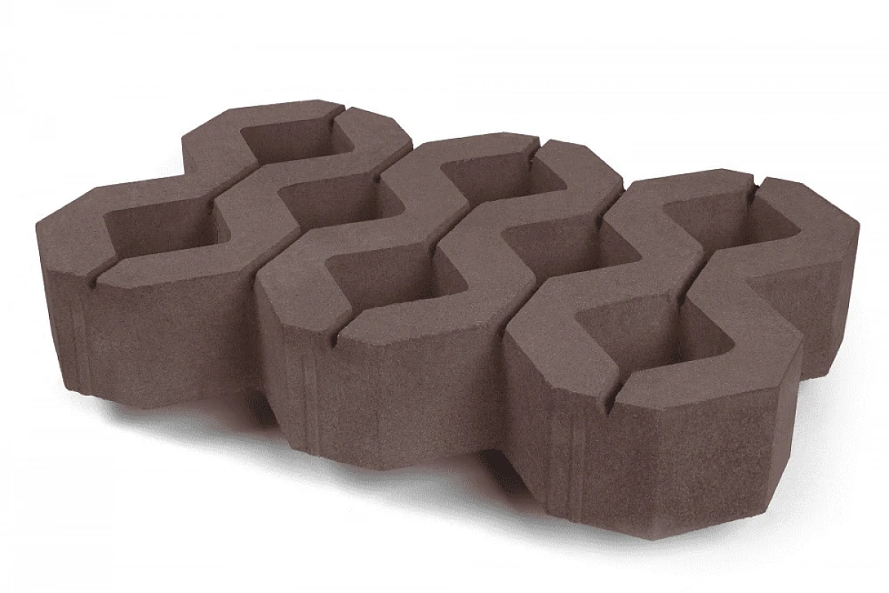 Газонная решетка Нобетек 1РД10 Коричневая 100 мм