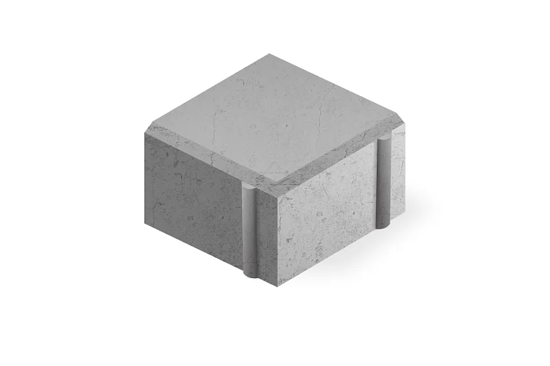 Тротуарная плитка Квадрат Нобетек 4К6Ф Темно-Серая 60 мм