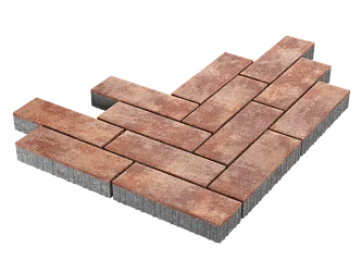 Тротуарная плитка Паркет Санрайз Stellard 80 мм