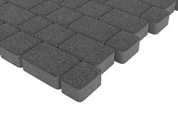 Тротуарная плитка Старый город Черный агат Stellard 60 мм