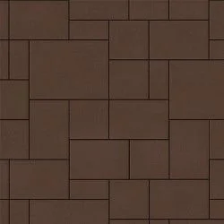 Тротуарная плитка Инсбрук Альпен Коричневый Гладкая SteinRus 60 мм