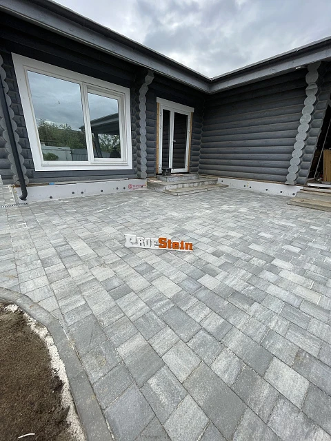 Укладка тротуарной плитки Старый город Венусбергер цвета Туман