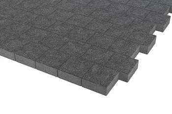 Тротуарная плитка Квадрат 20х20 Черный агат Stellard 80 мм