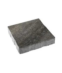 Тротуарная плитка КВАДРАТ Листопад гранит Антрацит Б.7.К.8 Выбор 80 мм