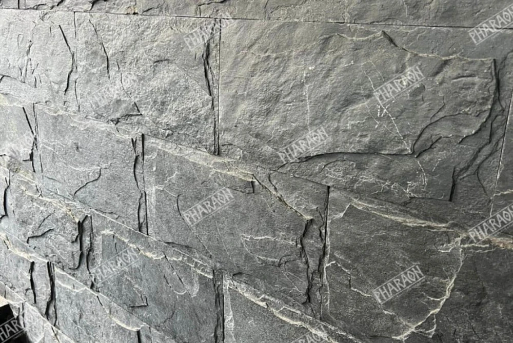 Плитка Сланец чёрный (Машрум) 200х 400 Pharaon