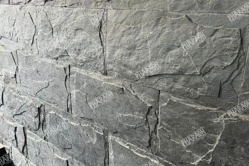 Плитка Сланец чёрный (Машрум) 200х 400 Pharaon