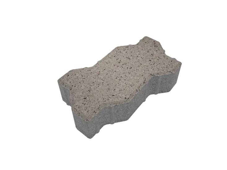 Тротуарная плитка Волна Белый мрамор Stellard 60 мм