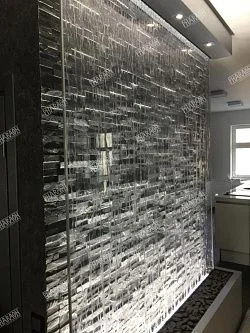 3D панель из натурального камня Сланец Чёрный Неоклассик Pharaon