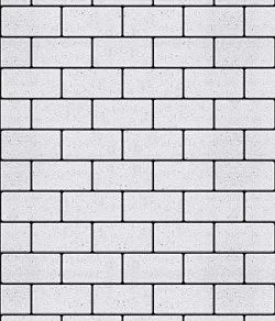 Тротуарная плитка ПРЯМОУГОЛЬНИК 200х100 Стоунмикс Белый Б.2.П.6 Выбор 60 мм