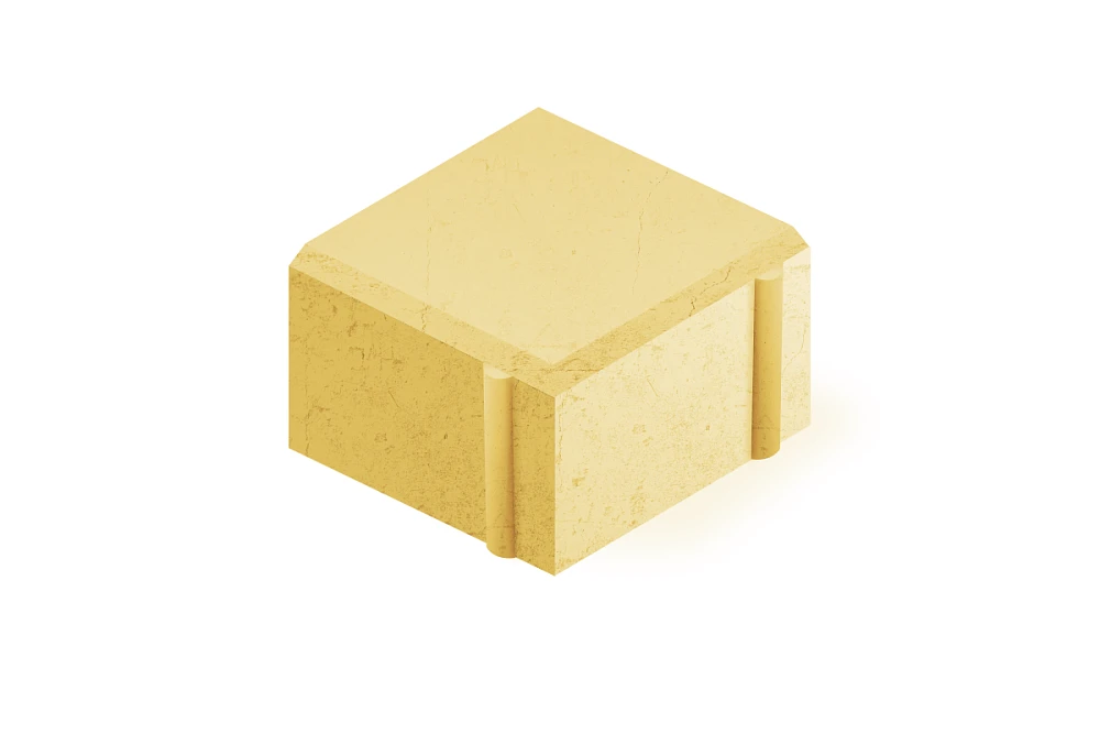 Тротуарная плитка Квадрат Нобетек 4К6Ф Песочная 60 мм