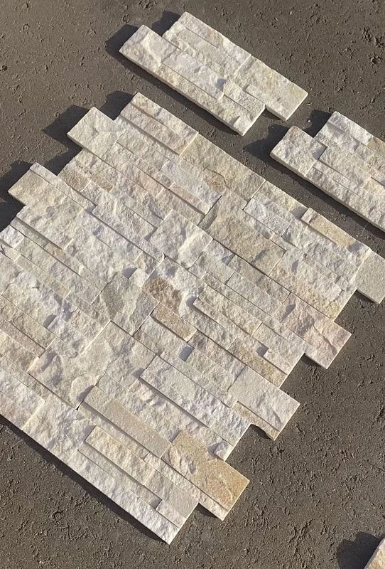 3D панель из натурального камня Кварцит Бежевый Модерн Pharaon