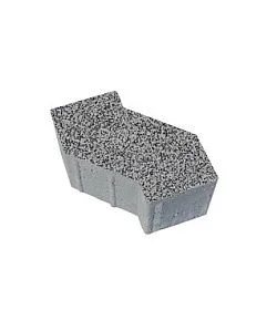 Тротуарная плитка S-ФОРМА Гранит Серый с черным В.3.Ф.10 Выбор 100 мм