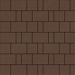 Плитка тротуарная Bergamo Коричневый Гладкая SteinRus 40 мм